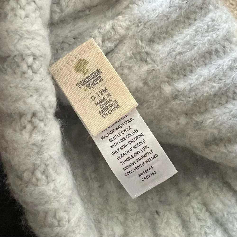 NWOT Tucker + Tate Gray Baby Winter Puff Hat